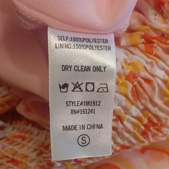 J.Marie "The Summer Skort" In Vibrant Sunshine Sun Print With Smocked Waist - Picture 6 of 9